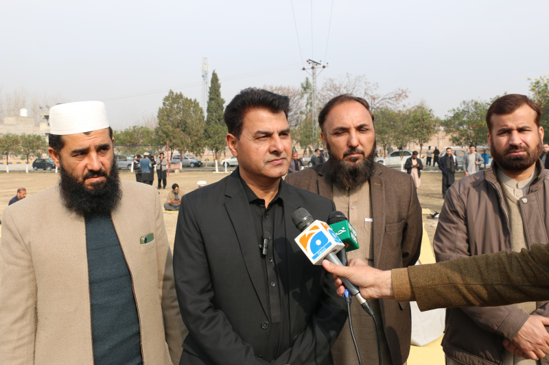 Group photo of students of Allied Health Sciences with The vice Chancellor of Bacha Khan University
