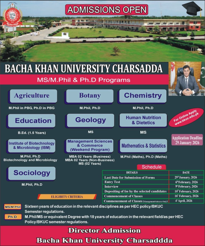 Admissions Open